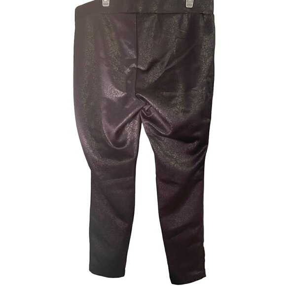 Jessica Simpson Faux Leather Brocade Pattern Leggings Size 1X - Picture 6 of 16